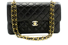 CHANEL Paris Limited Chain Shoulder Bag Black Double Flap Quilted m57 hannari-shop