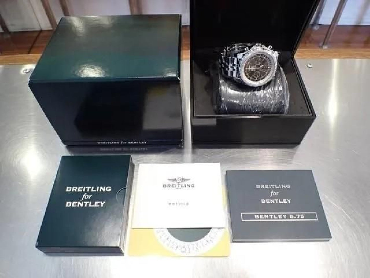 BREITLING Bentley6.75 marron Homme 191345126 hannari-shop