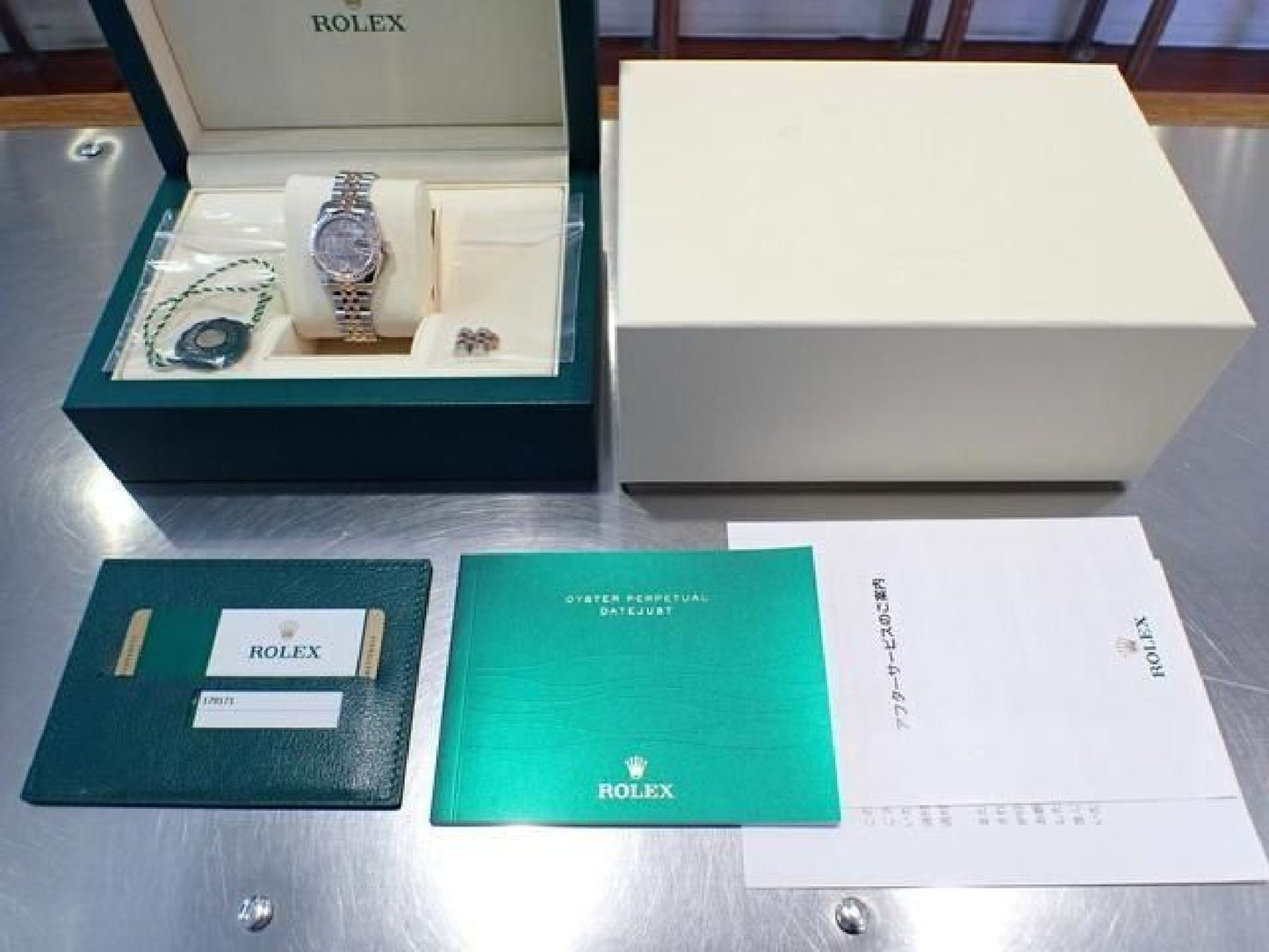ROLEX Datejust circle Flower VI diamant PG kombination 179171NR '18 Herre 191598911 hannari-shop