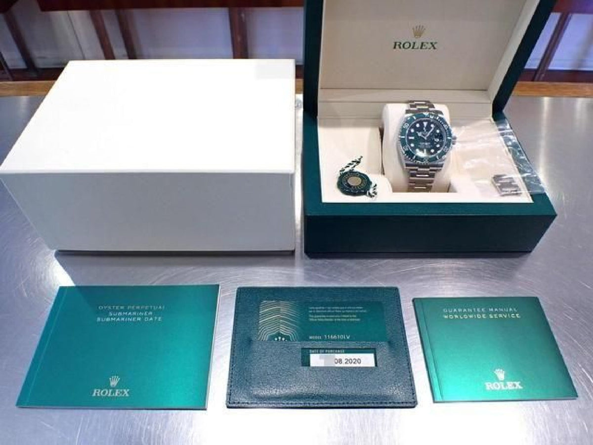 ROLEX Submariner date green Ref.116610LV '20 Aug Mens 192892857 hannari-shop