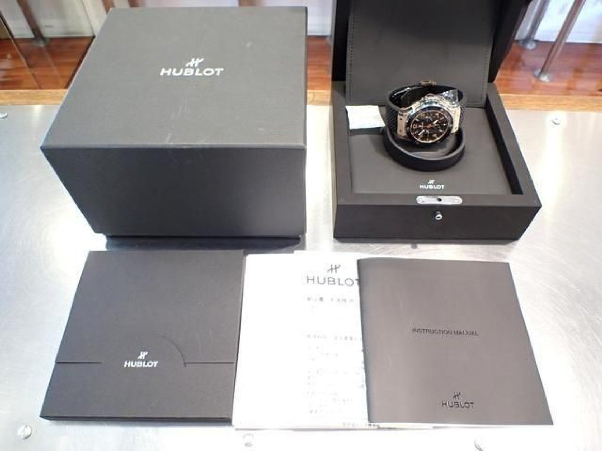HUBLOT Big Bang guldkeramik 18K rødguld 301.PB.131.RX Ægte vare '22 herremodel 192980209 hannari-shop