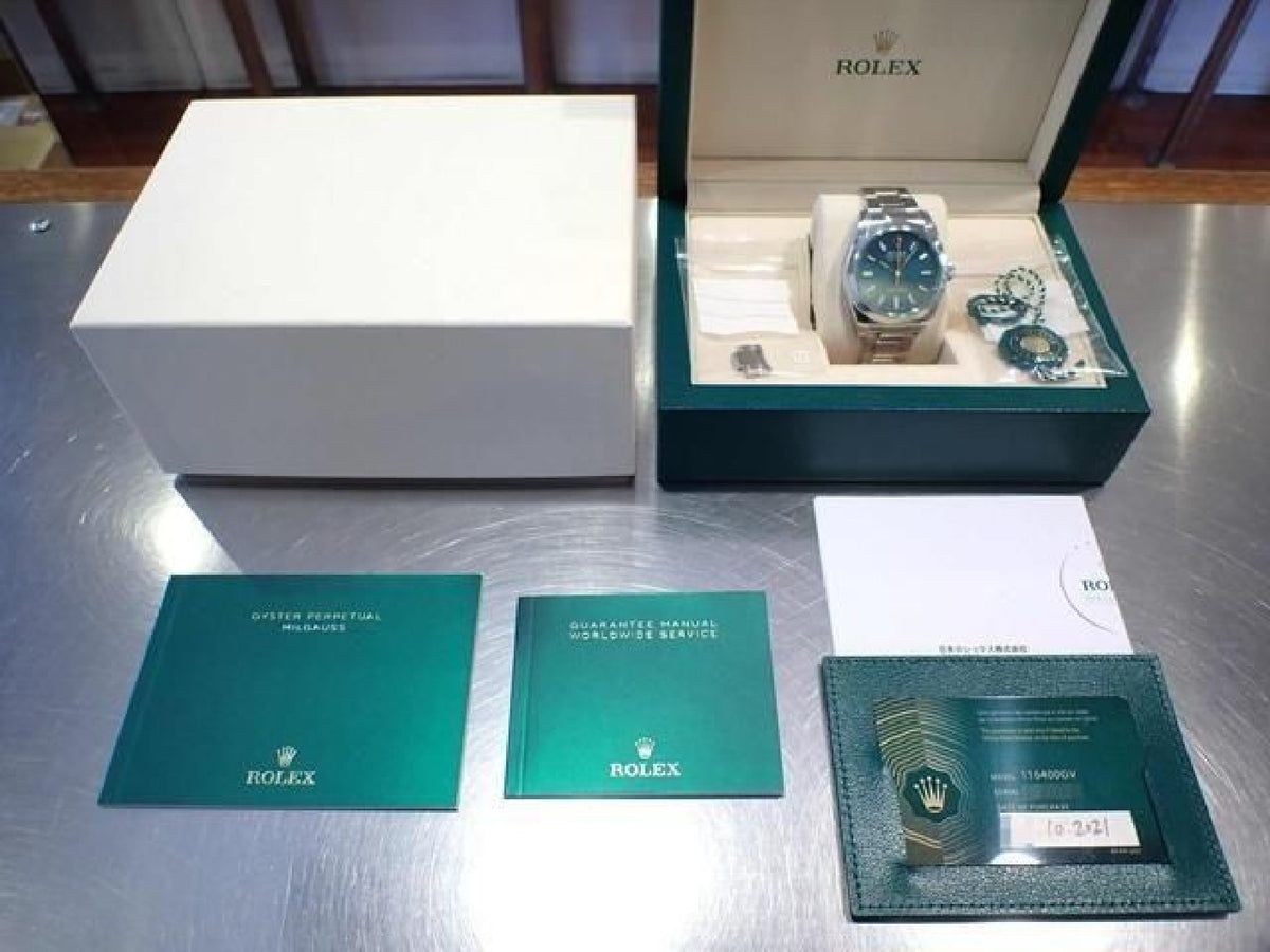 ROLEX Milgauss Z blue 116400GV '21 Herre 193762697 hannari-shop