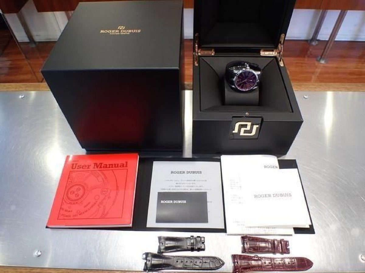 ROGER DUBUIS Excalibur42 SS quadrante viola articoli autentici '21 uomo 193833104 hannari-shop