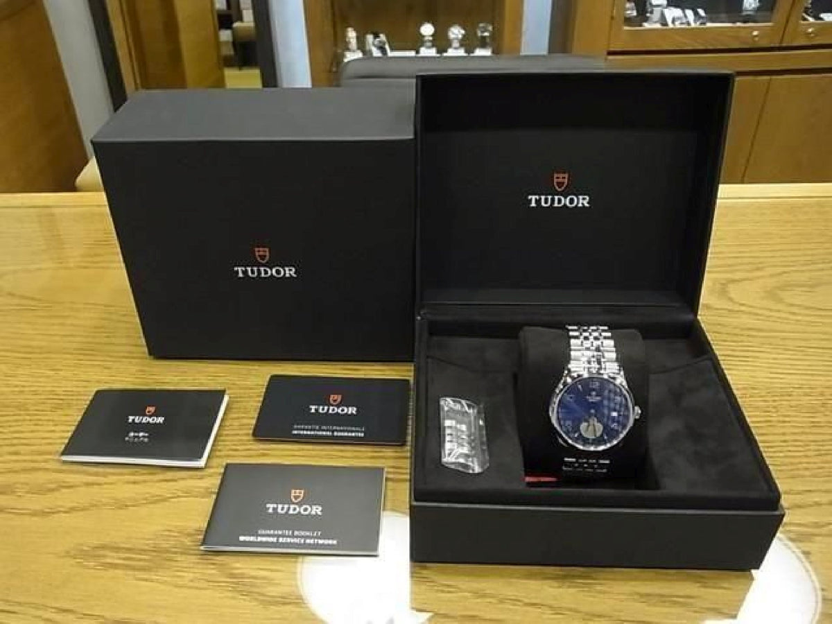 TUDOR 1926 Luna quadrante blu 39 MM Rif.91560 da uomo 193837610 hannari-shop