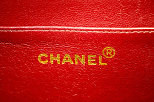 CHANEL Jumbo 13" Maxi 2.55 Flap Chain Shoulder Bag Black Lambskin d66