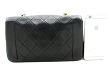 CHANEL Diana Flap Chain Shoulder Bag Black Quilted Lambskin Purse m58 hannari-shop