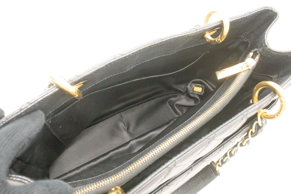 CHANEL Grained Calfskin GST 13" Shopping Tote Chain Skuldertaske p67 hannari-shop