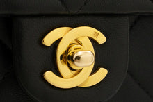 CHANEL Mini Square Small Chain Shoulder Bag Crossbody Black Quilt L03