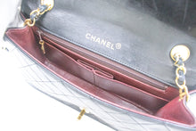 CHANEL Full Flap Chain Shoulder Bag Black Quilted Lambskin Purse j65 hannari-shop