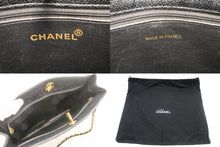 CHANEL Caviar Large Chain Shoulder Bag Black Quilted Leather m22 hannari-shop
