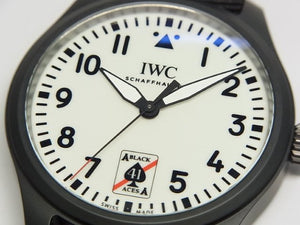 IWC Pilot's watch Automatic 41 black Aces IW326905 Mens 180017754 hannari-shop