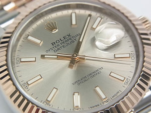 ROLEX Datejust 41 SS x Everose Gold Sundust Dial 126631 Mens 180239542 hannari-shop