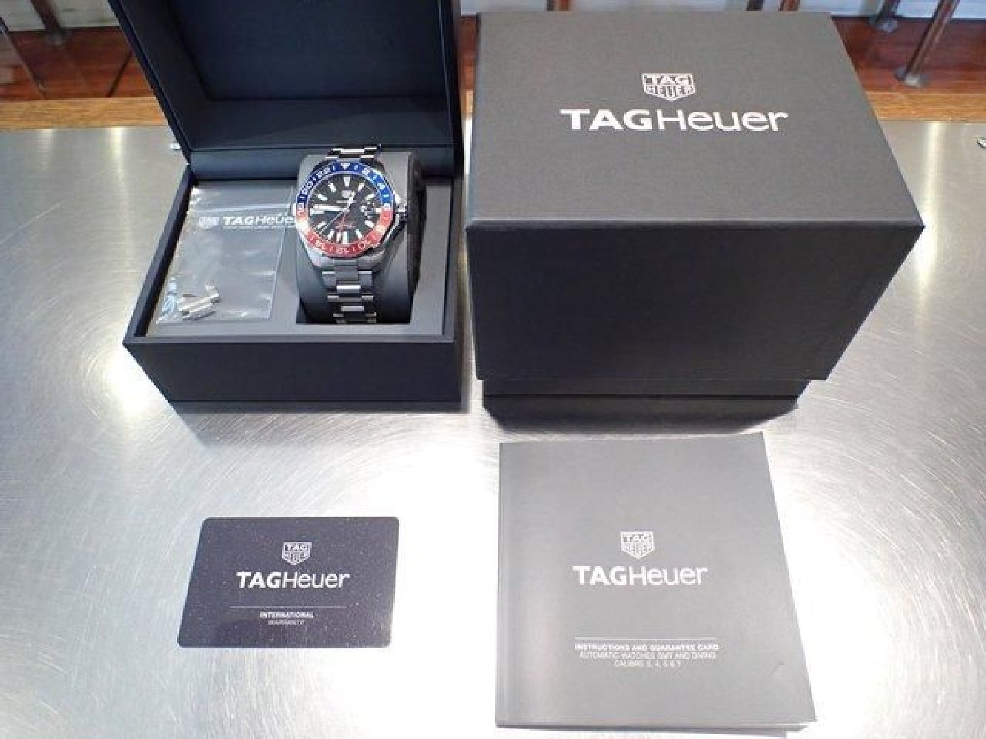 TAG HEUER Aquaracer Calibre7 GMT 43 MM '21 Herre 180304927 hannari-shop