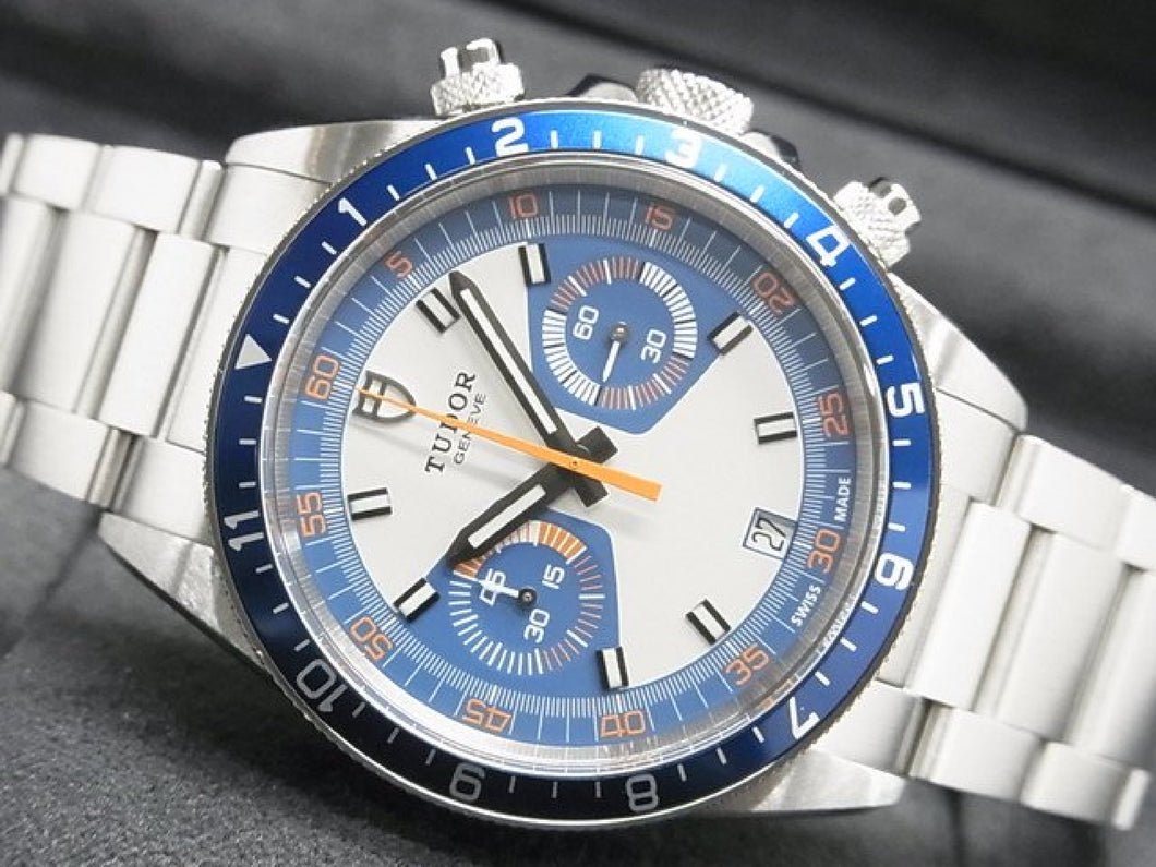 TUDOR Heritage Chrono blue Ref.70330B 42 MM Mens 180353914 hannari-shop