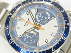 TUDOR Heritage Chrono blue Ref.70330B 42 MM Mens 180353914 hannari-shop