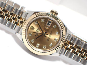 ROLEX Datejust28 champagne Dial 10P diamond '23 18KYG combination Mens 181712590 hannari-shop