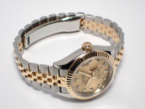 ROLEX Datejust28 champagne Dial 10P diamond '23 18KYG combination Mens 181712590 hannari-shop