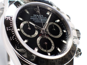 ROLEX Daytona stainless black M series '08 purchased Mens 181918794 hannari-shop