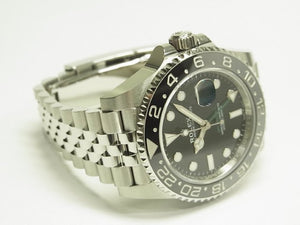 ROLEX GMT Master II gray/ black bezel 126710GRNR Jubilee Mens 182003508 hannari-shop