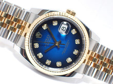 ROLEX Datejust YG combination 116233G blue Gradation 10P diamond V series Mens 182144875 hannari-shop