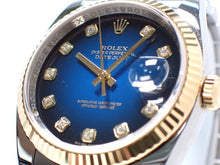 ROLEX Datejust YG combination 116233G blue Gradation 10P diamond V series Mens 182144875 hannari-shop