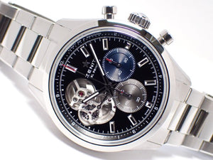 ZENITH Chrono Master opened black 03.3300.3604/21.M3300 Genuine goods Mens 182201843 hannari-shop