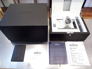 ZENITH Chrono Master opened black 03.3300.3604/21.M3300 Genuine goods Mens 182201843 hannari-shop