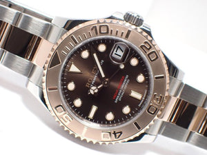 ROLEX YACHT-MASTER37 ERG combination Chocolate Dial 268621 '21 purchased Mens 182310449 hannari-shop