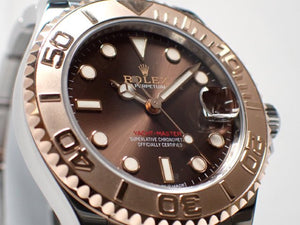 ROLEX YACHT-MASTER37 ERG combination Chocolate Dial 268621 '21 purchased Mens 182310449 hannari-shop