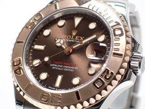 ROLEX YACHT-MASTER37 ERG combination Chocolate Dial 268621 '21 purchased Mens 182310449 hannari-shop