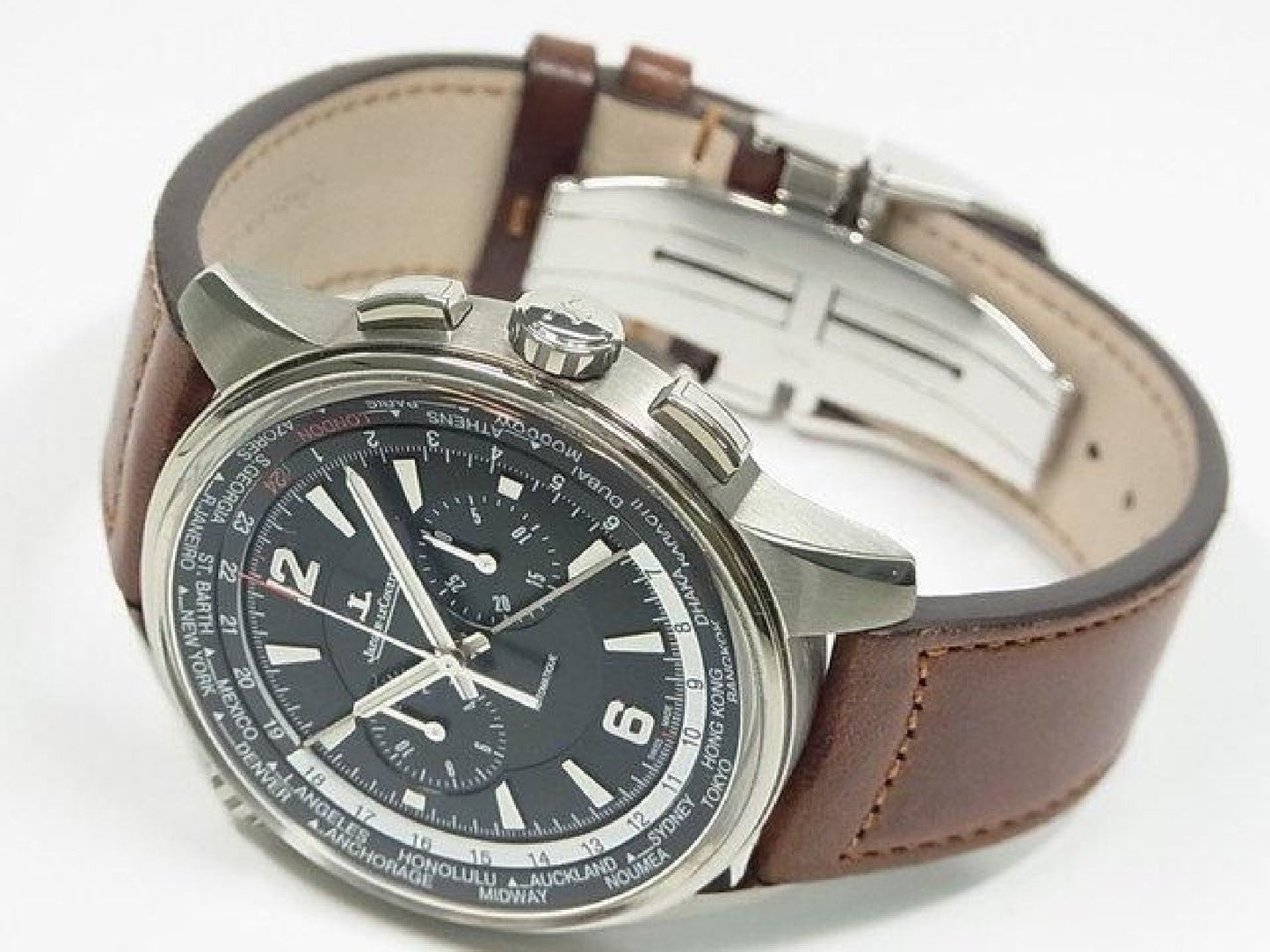JAEGER LECOULTRE Polaris Chronograph WT Q905T471 Genuine goods Mens 182698326 hannari-shop