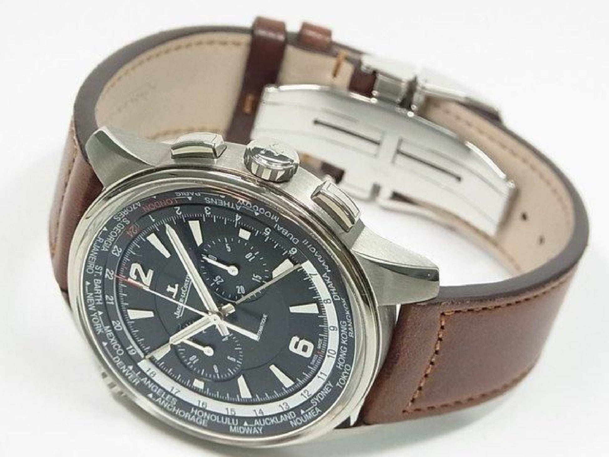 JAEGER LECOULTRE Polaris Chronograph WT Q905T471 Genuine goods Mens 182698326 hannari-shop