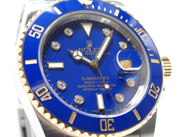 ROLEX Submariner date SS xYG combination blue8P diamond 116613GLB Mens 182931812 hannari-shop