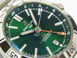 BREITLING Chrono Mat Automatic GMT 40 MM green Mens 182939863 hannari-shop