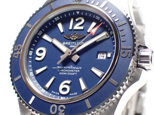 BREITLING Superocean Automatic 44 blue A17367 '21 Mens 183155502 hannari-shop