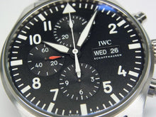 IWC Pilot's watch Chronograph black IW377710 Genuine goods Mens 183406421 hannari-shop