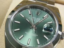 ROLEX Datejust 41 mint-green 126300 Oyster Bracelet Mens 183448990 hannari-shop