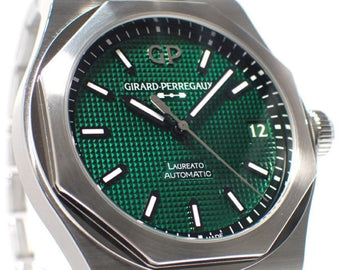 GIRARD PERREGAUX Laureato 42 MM green Dial 81010-11-3153-1CM '24 Mens 183675499 hannari-shop