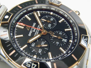 BREITLING Super Chrono Mat B01 44 SS x red gold black Mens 183687531 hannari-shop