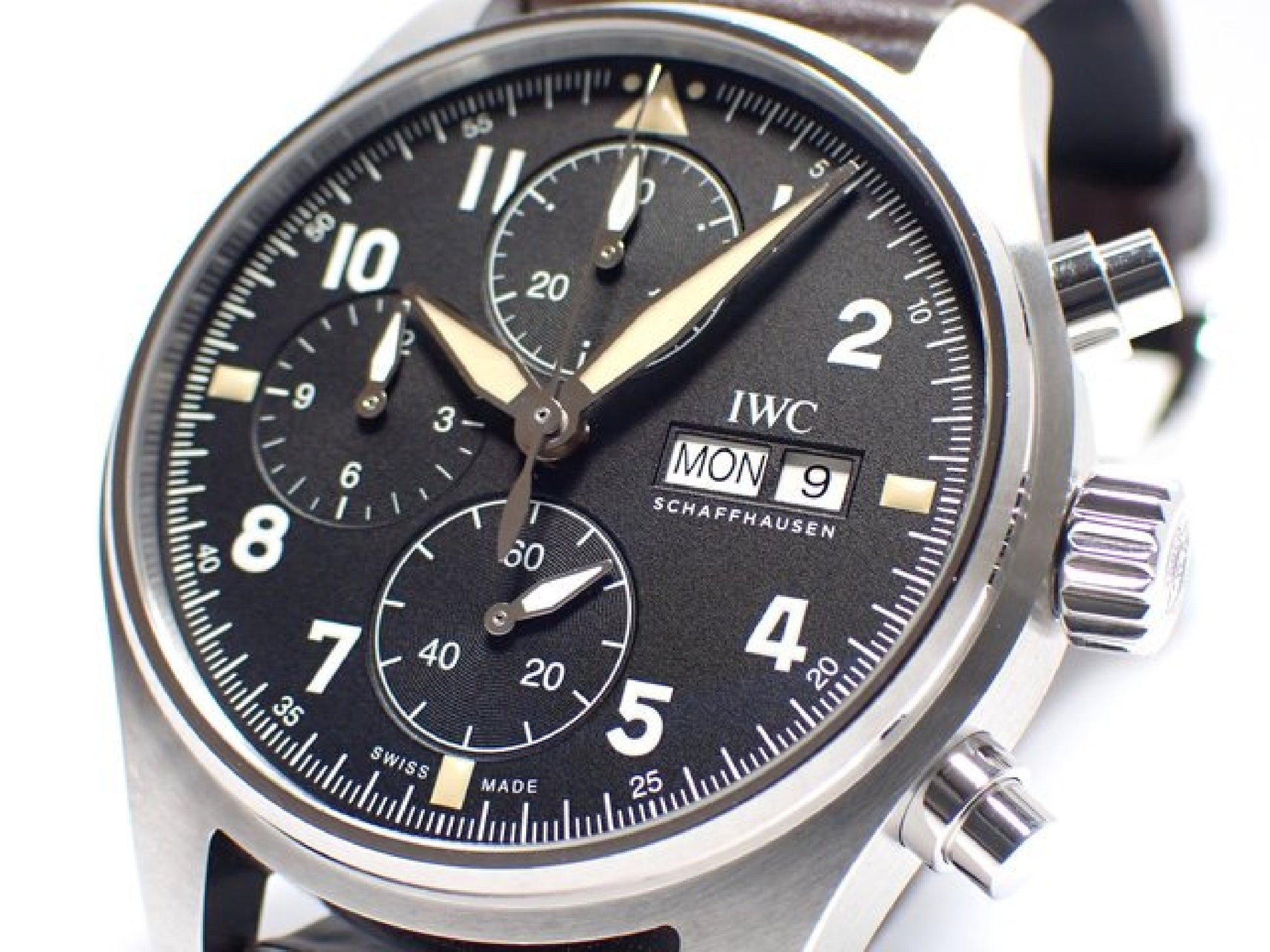 Montre d'aviateur IWC Chrono Spitfire IW387901 '19 Homme 184053602 hannari-shop