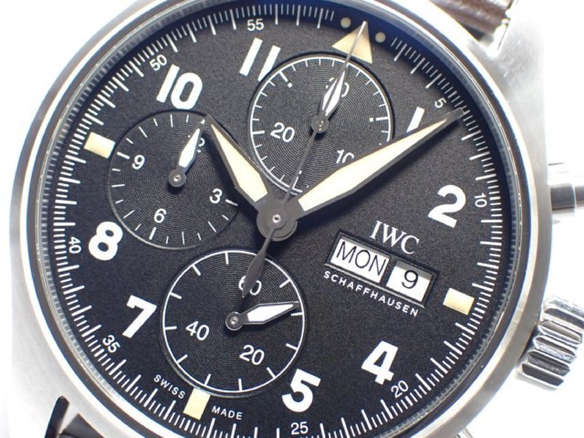 Montre d'aviateur IWC Chrono Spitfire IW387901 '19 Homme 184053602 hannari-shop