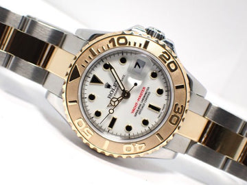 ROLEX YACHT-MASTER 29 MM white 169623 D series 18KYG combination '05 Mens 184059816 hannari-shop