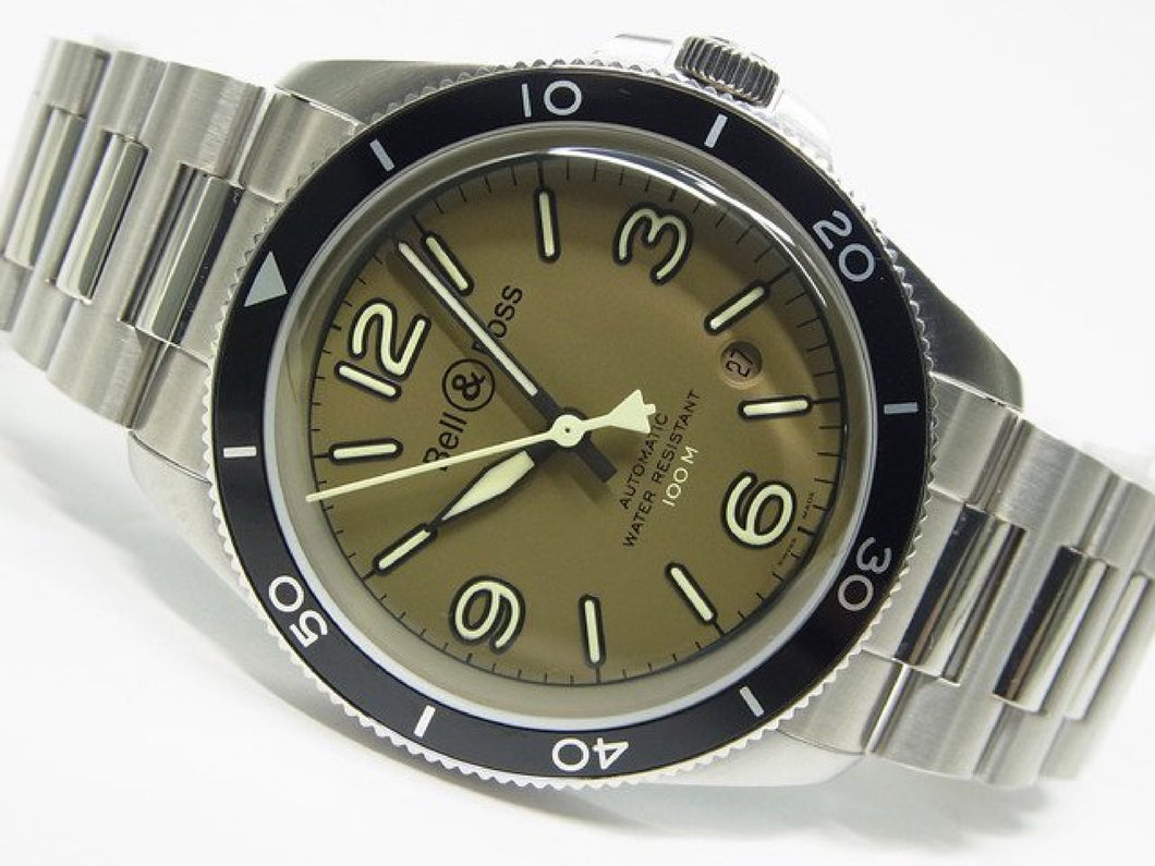 BELL & ROSS BR V2-92 Military green 41 MM BRV292-MKA-ST/SST Mens 184237500 hannari-shop