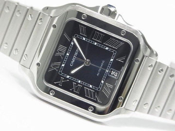 CARTIER Santos de  LM blue WSSA0030 Womens 184507750 hannari-shop