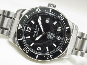 MONTBLANC 1858 Iced Sea Automatic date Ref.MB129371 rubber belt  Genuine goods Mens 184607294 hannari-shop