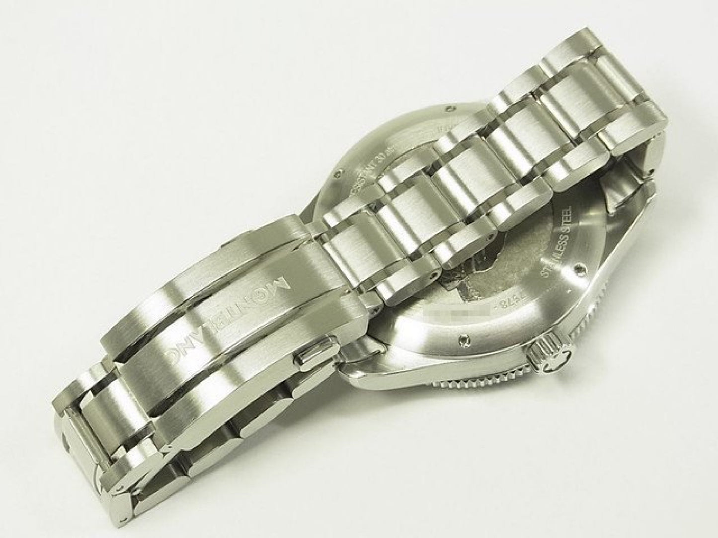 MONTBLANC 1858 Iced Sea Automatique date Réf.MB129371 bracelet caoutchouc Article authentique Homme 184607294 hannari-shop