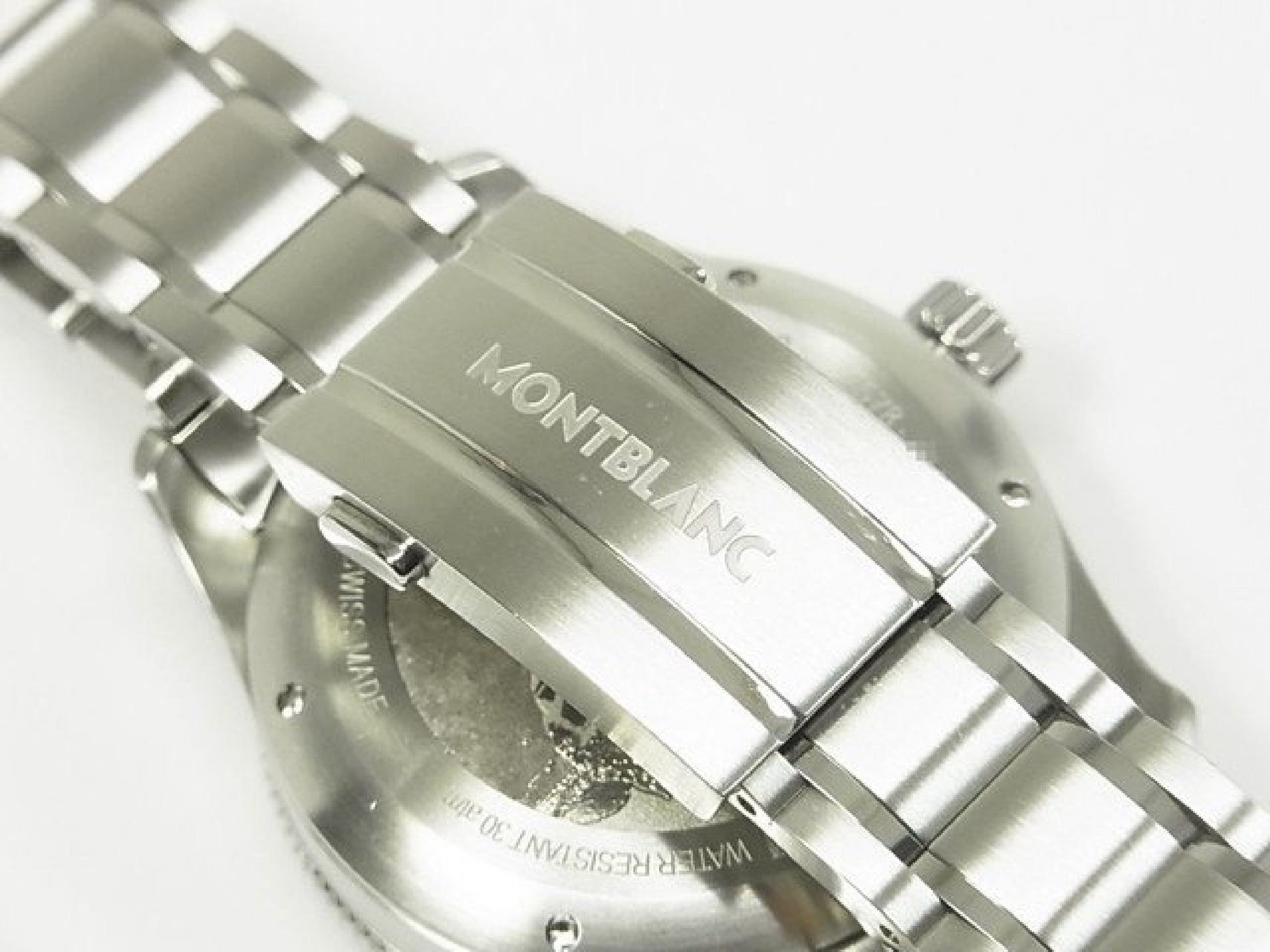 MONTBLANC 1858 Iced Sea Automatique date Réf.MB129371 bracelet caoutchouc Article authentique Homme 184607294 hannari-shop