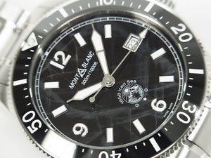 MONTBLANC 1858 Iced Sea Automatic date Ref.MB129371 rubber belt  Genuine goods Mens 184607294 hannari-shop