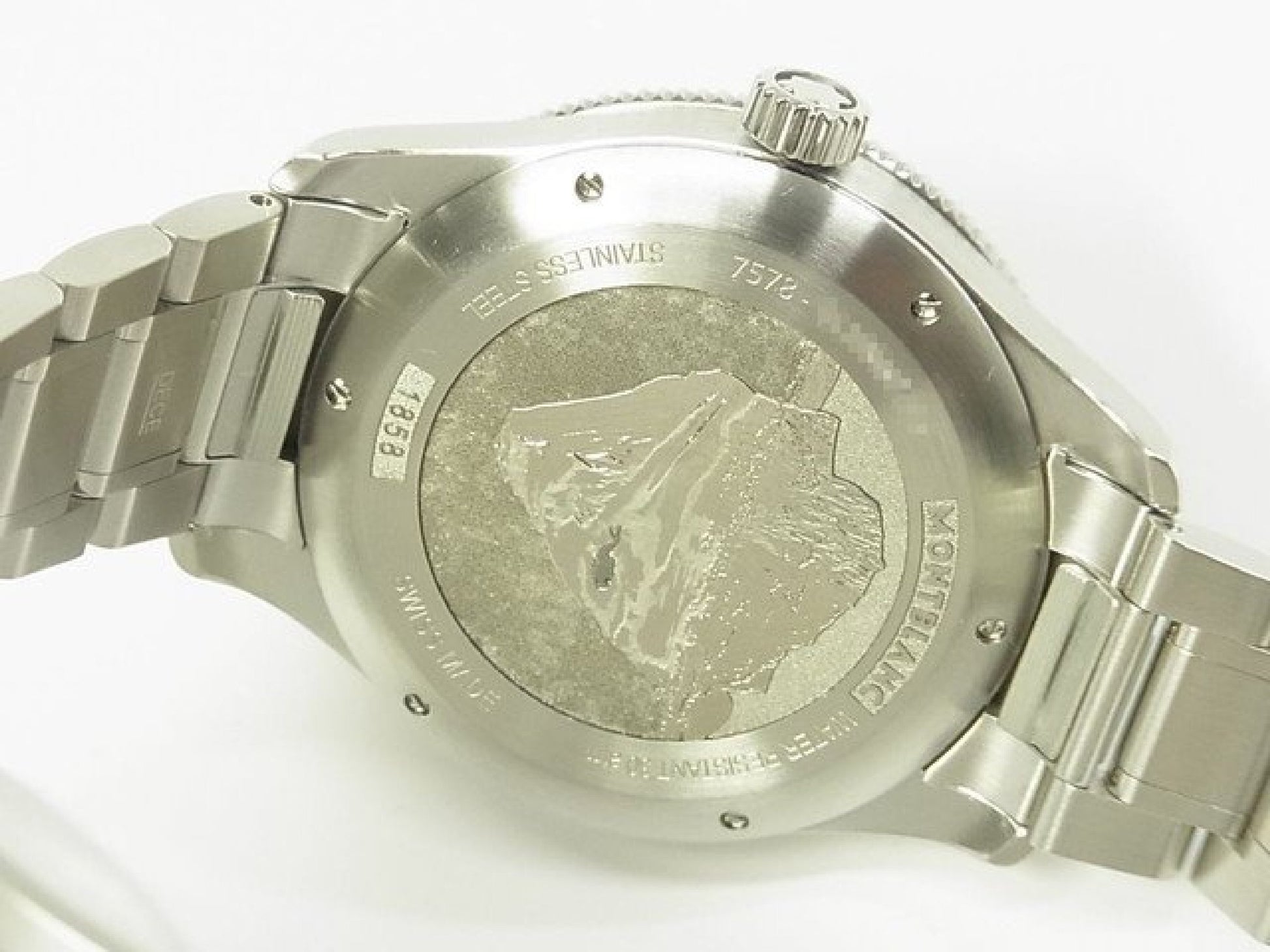 MONTBLANC 1858 Iced Sea Automatique date Réf.MB129371 bracelet caoutchouc Article authentique Homme 184607294 hannari-shop