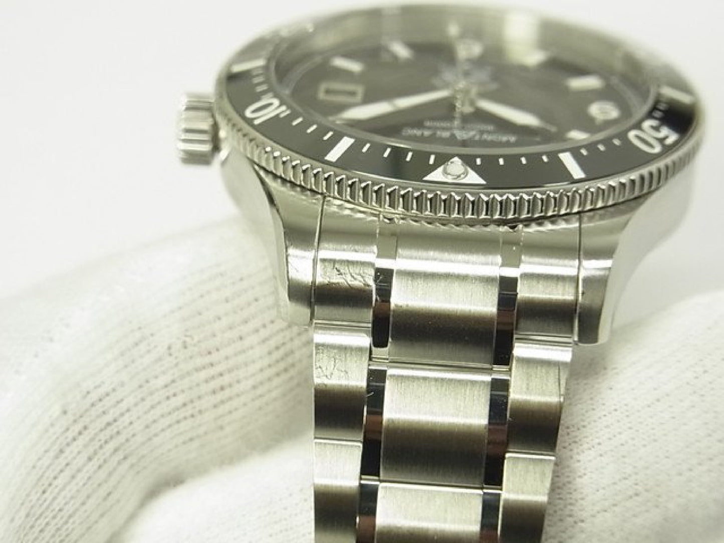 MONTBLANC 1858 Iced Sea Automatique date Réf.MB129371 bracelet caoutchouc Article authentique Homme 184607294 hannari-shop